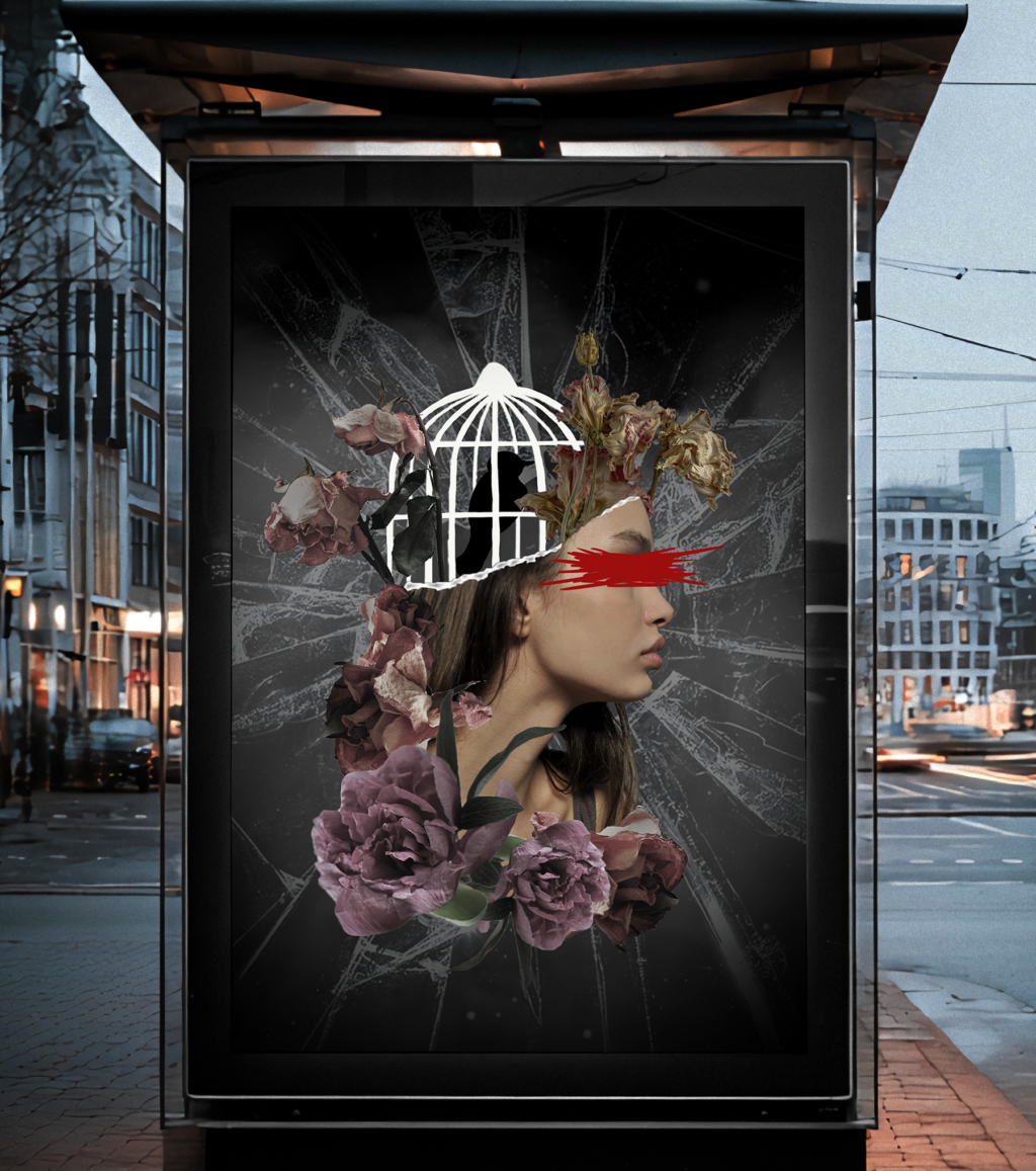 Shattered Self Collage Poster